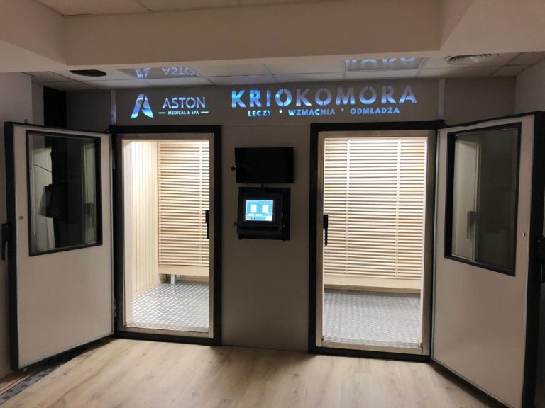 Cryo chamber with open doors by SakersInternational